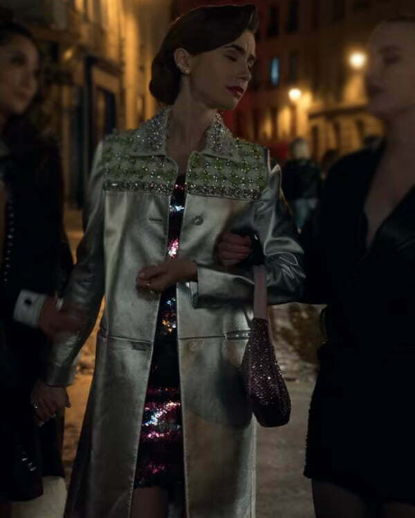 Emily Cooper Emily In Paris S02 Silver Coat