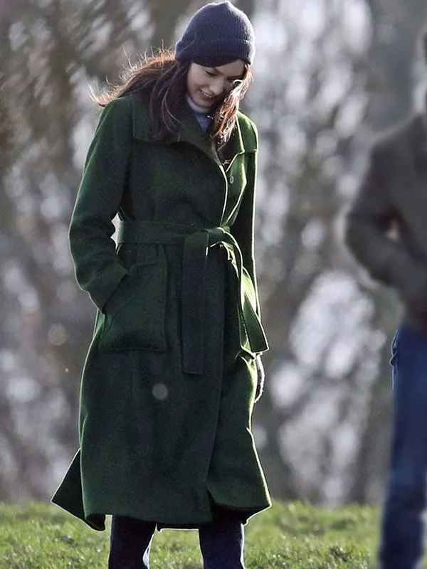 Eternals Gemma Chan Sersi Green Trench Coat