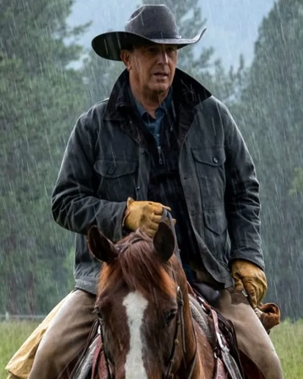 Kevin Costner John Dutton Yellowstone Black Jacket