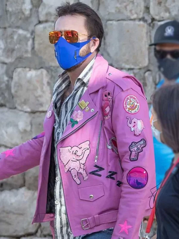 Nicolas Cage Pink Jacket