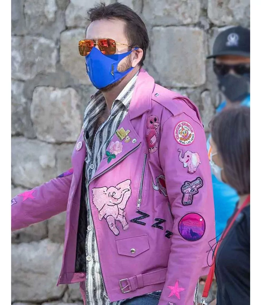 Nicolas Cage Pink Jacket