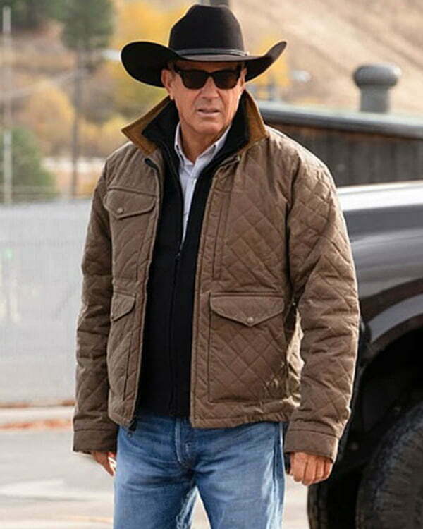 Kevin Costner Yellowstone John Dutton Quilted Jacket