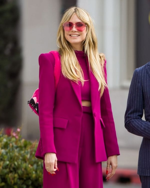 Making The Cut Heidi Klum Pink Blazer