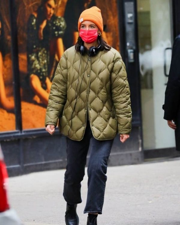 Rare Objects Katie Holmes Green Jacket