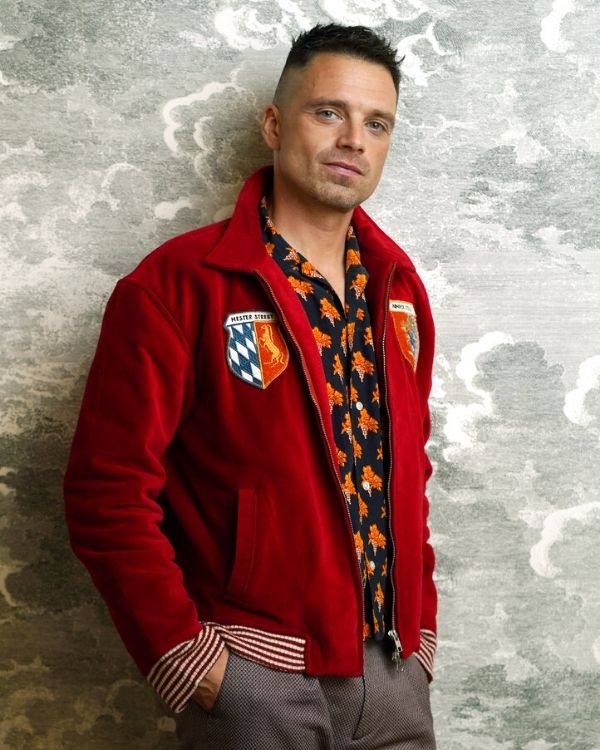 Fresh 2022 Sebastian Stan Red Jacket