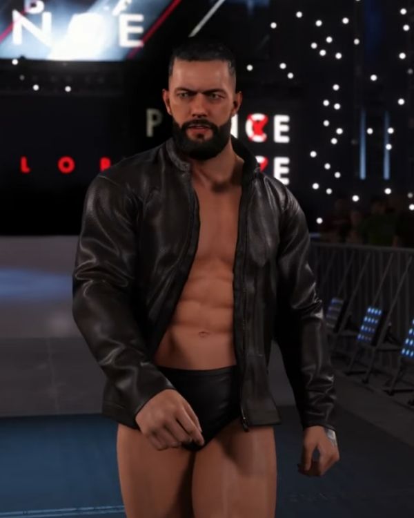 WWE Superstar Finn Bálor 2K22 Black Leather Jacket