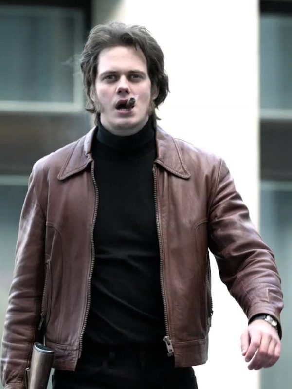 Clark Bill Skarsgård Brown Leather Jacket