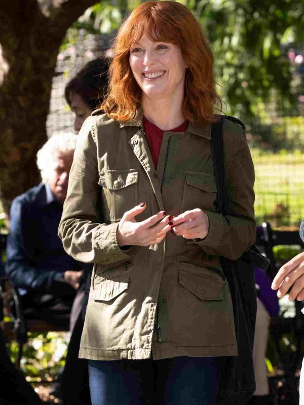 Sharper Julianne Moore Green Jacket