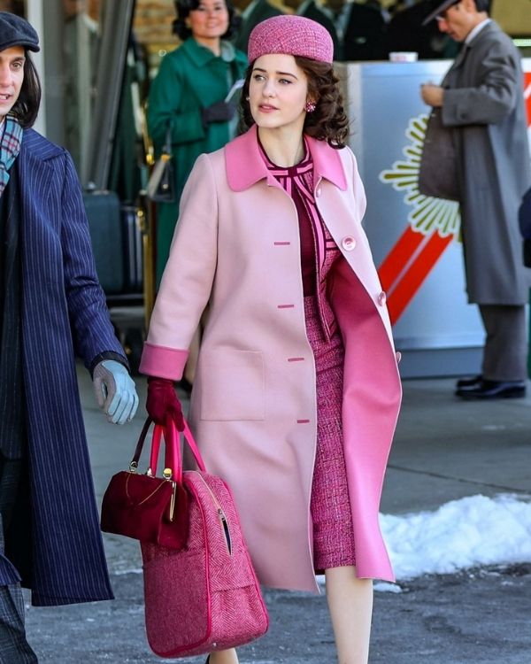 The Marvelous Mrs. Maisel S05 Rachel Brosnahan Pink Coat