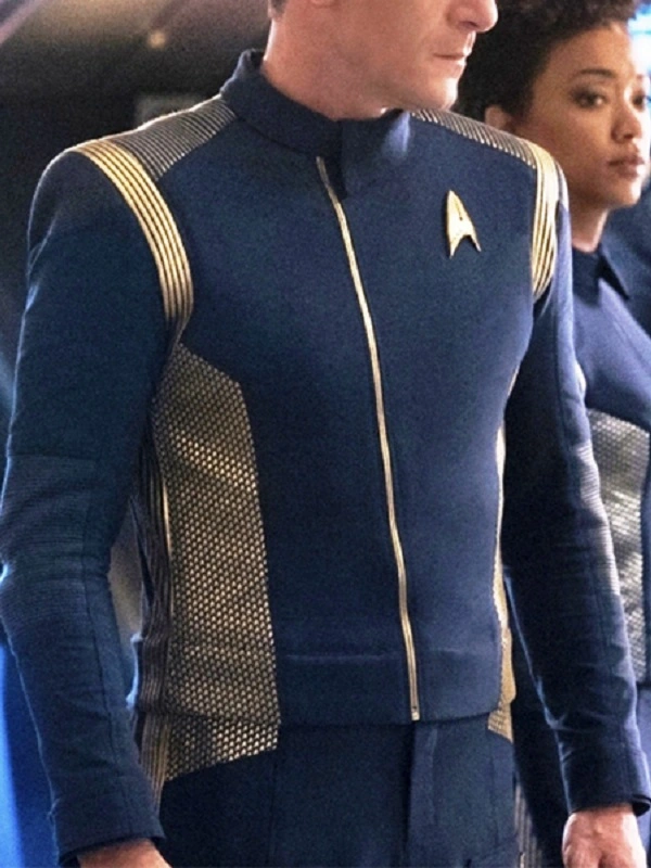 Actor Paul Stamets Wearing Blue Jacket In Star Trek Discovery