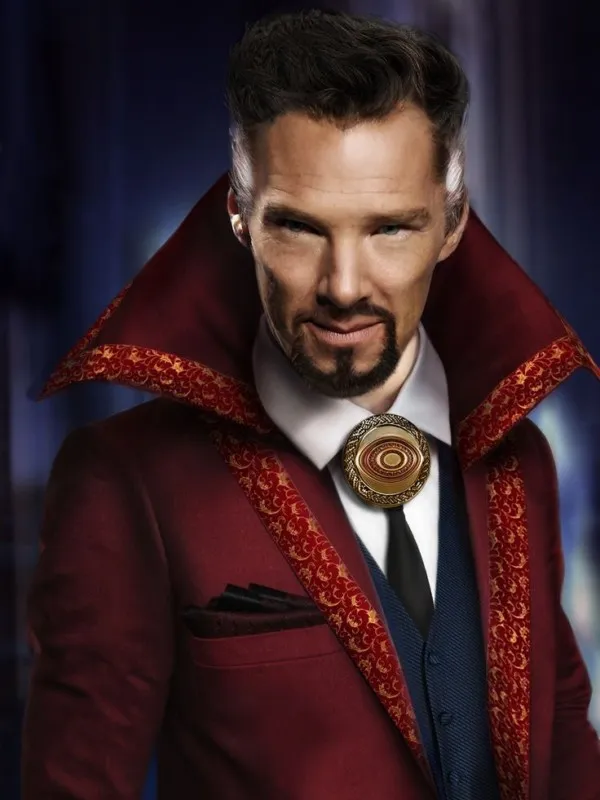 Doctor Strange Benedict Cumberbatch Long Red Coat