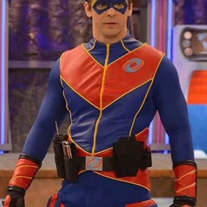 Captain Man Henry Danger Red and Blue Jacket