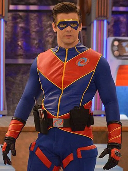 Captain Man Henry Danger Red and Blue Jacket