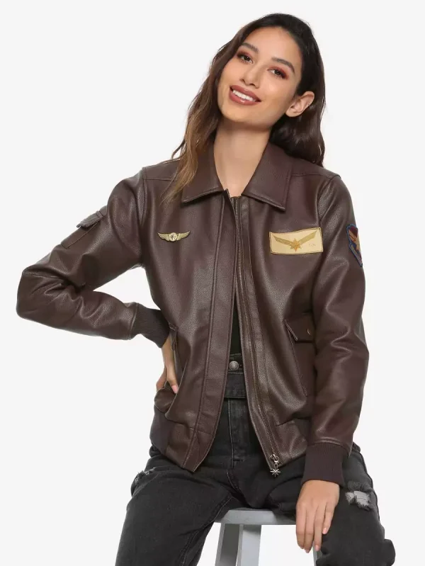 Captain Marvel Carol Danvers Bomber Jacket