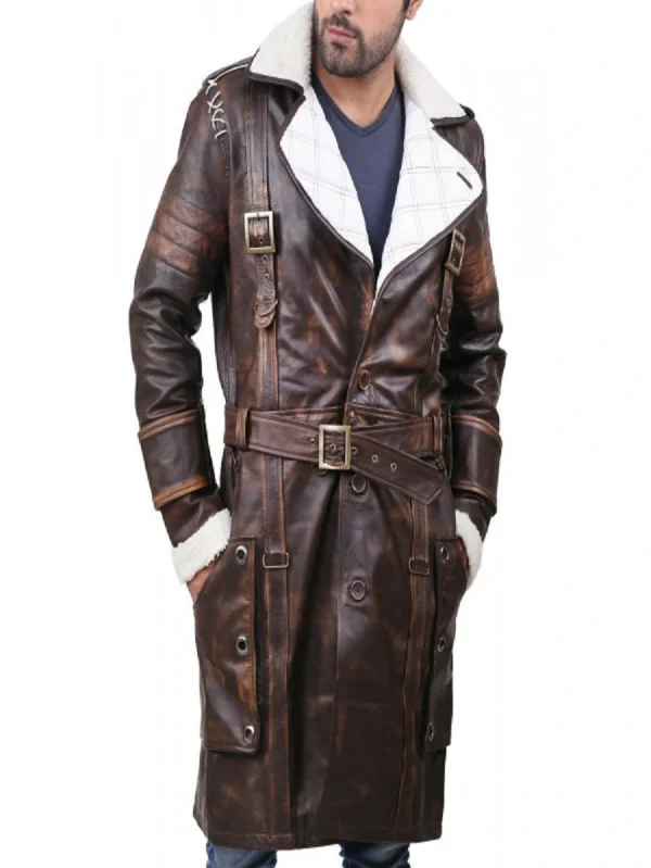 Fallout 4 Brown Leather Trench coat