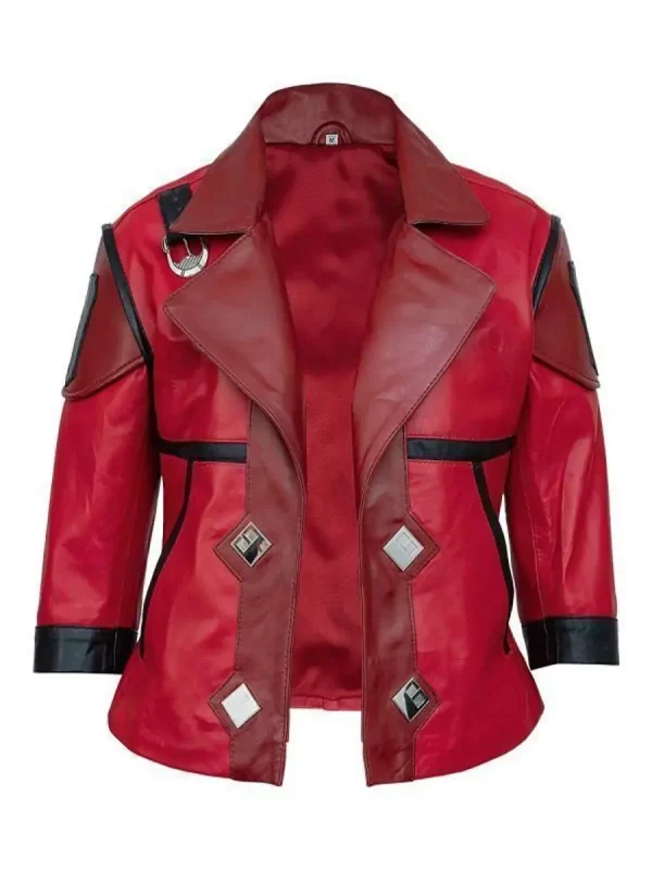 Handmade Women's Arcane Vi Jacket | League of legends Vi Cosplay Costume Red Jacket