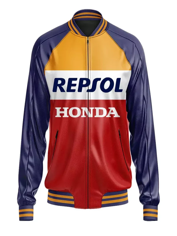 Honda Repsol Leather Bomber Jacket