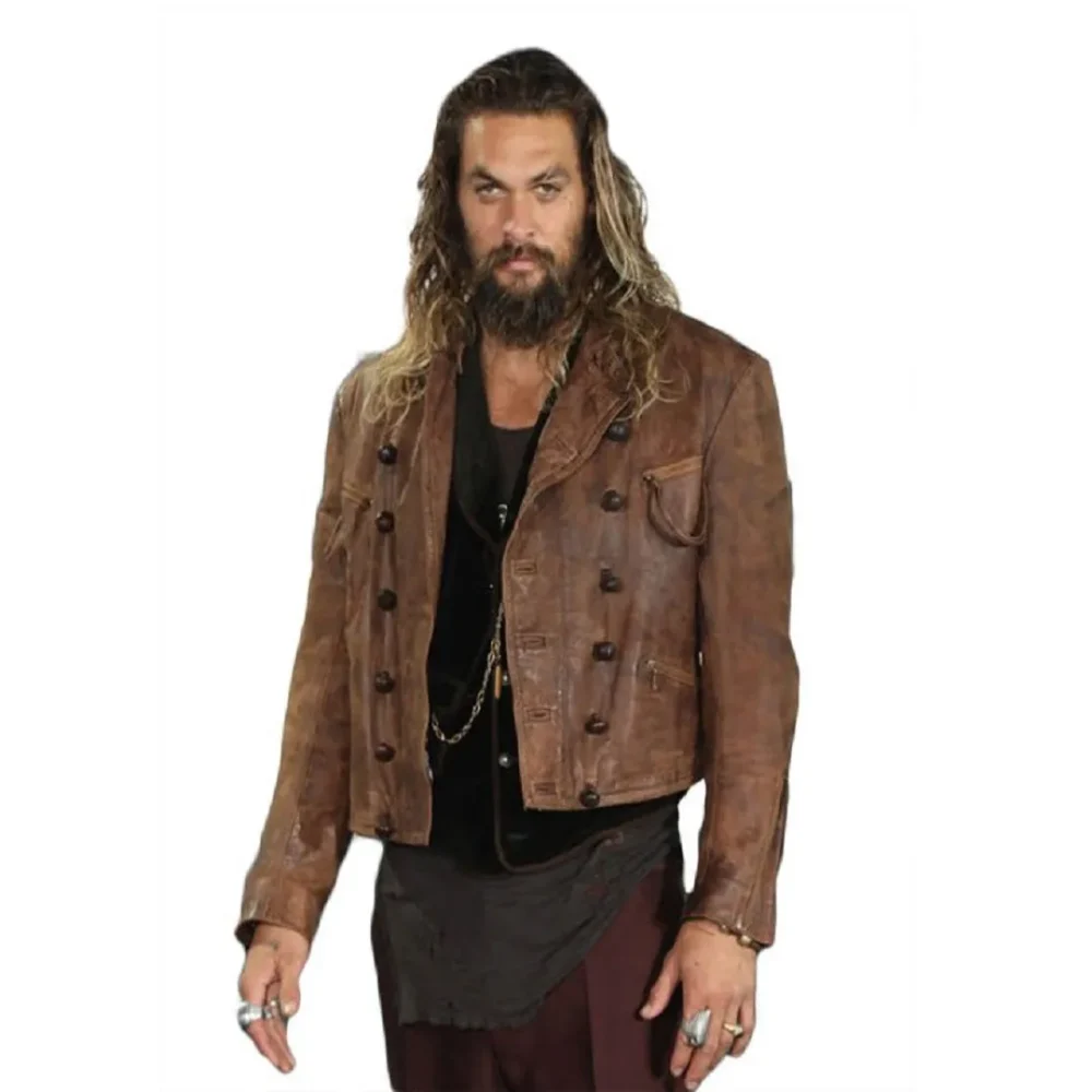 Justice League Aquaman Brown Leather Jacket