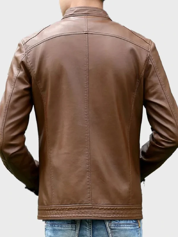 Men Brown Leather Jacket