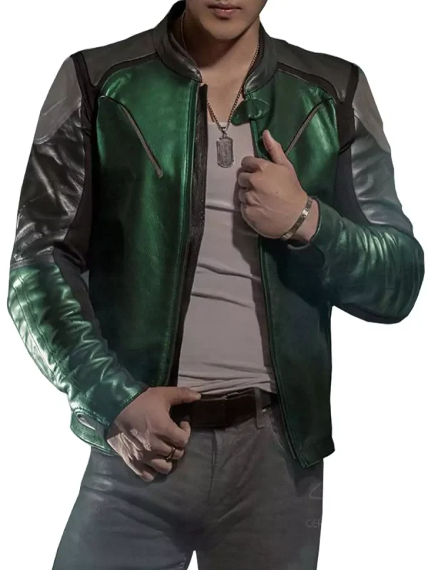 Star Wars Resistance Kaunda Xeon Green Leather Jacket