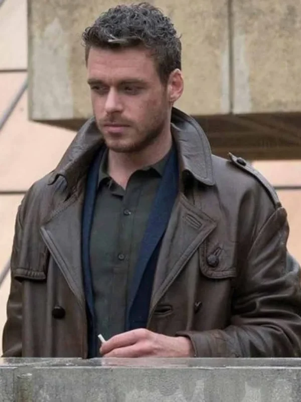 Eternals 2021 Richard Madden Brown Coat