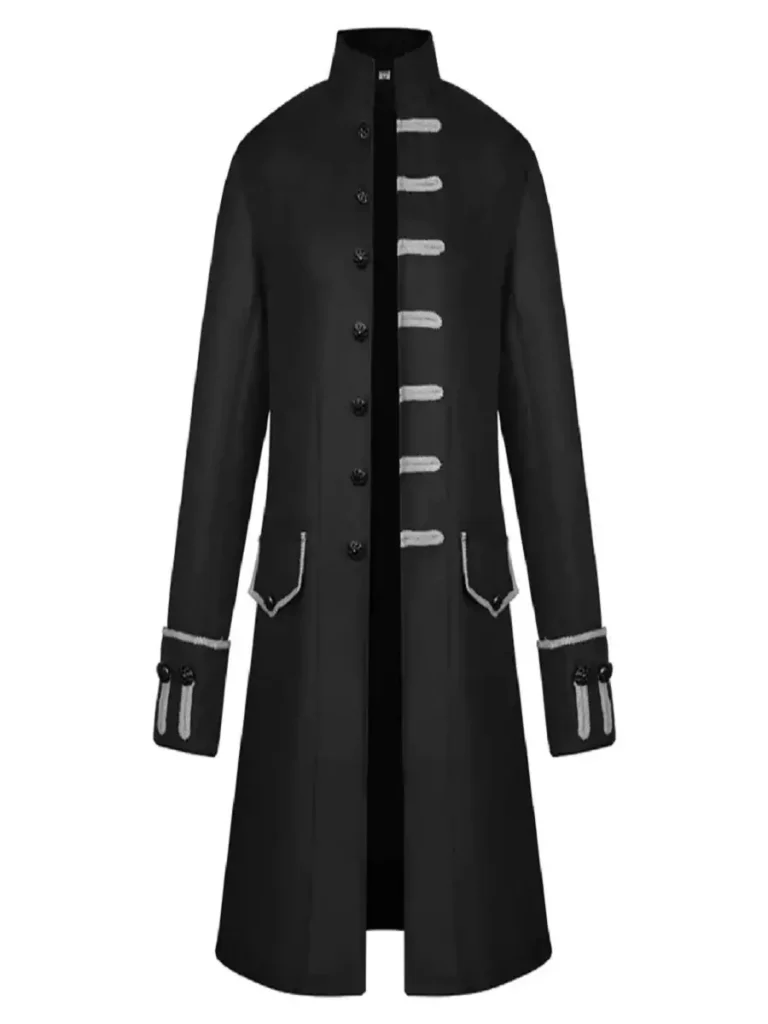 Medieval Steampunk Vintage Stand Collar Coat