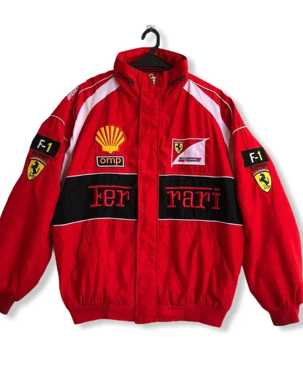 Rare Vintage Ferrari Racing Team Jacket Big Logo