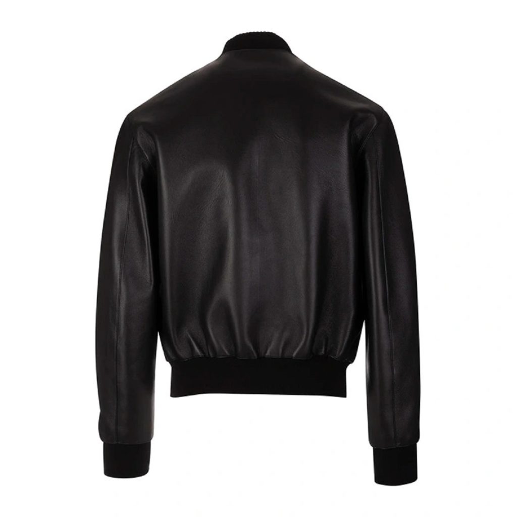 Ashley Black Bomber Leather Jacket