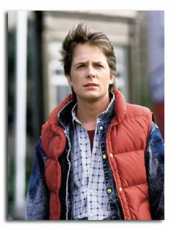 marty mcfly red puffer vest