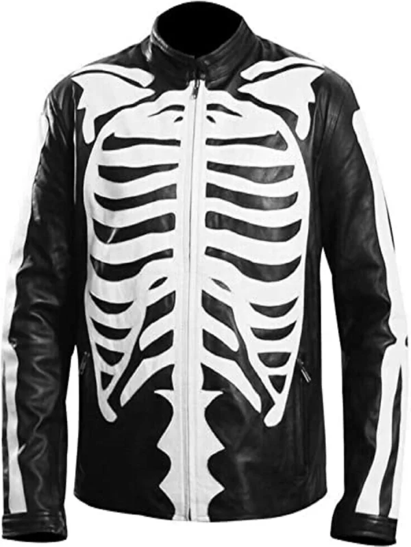 skeleton Leather jacket