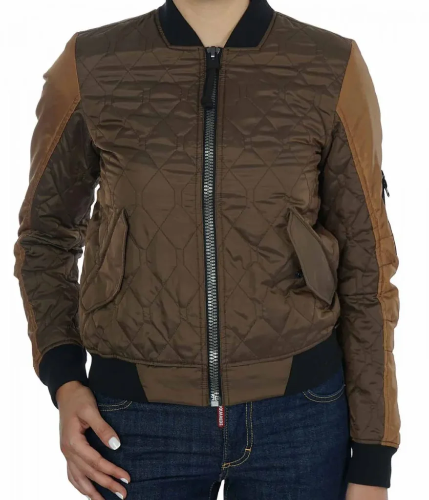 Agents of Shield Elizabeth Henstridge Quilted Bomber Jacket