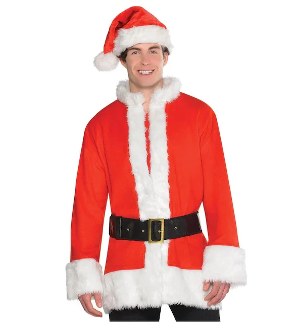 Amscan Christmas Santa Coat with Belt