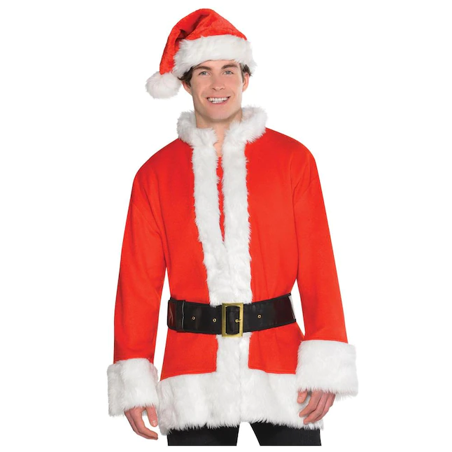 Amscan Christmas Santa Coat with Belt