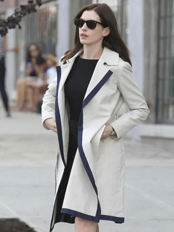 Anne Hathaway The Intern Belted Coat