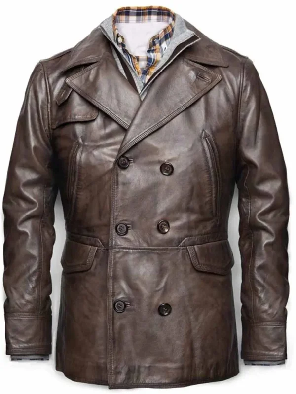 Ben Affleck Live By Night Double Breasted Leather Jacket