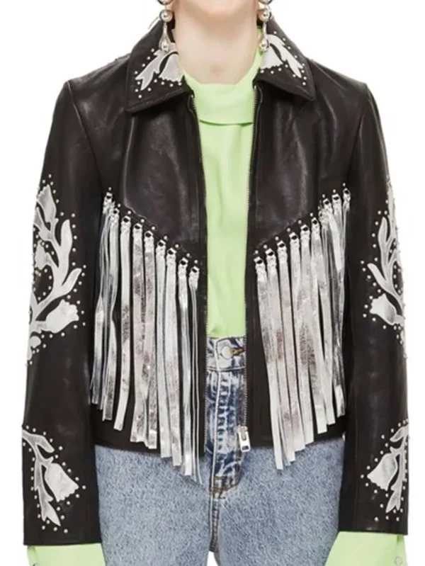 Birds of Prey Harley Quinn Fringe Jacket