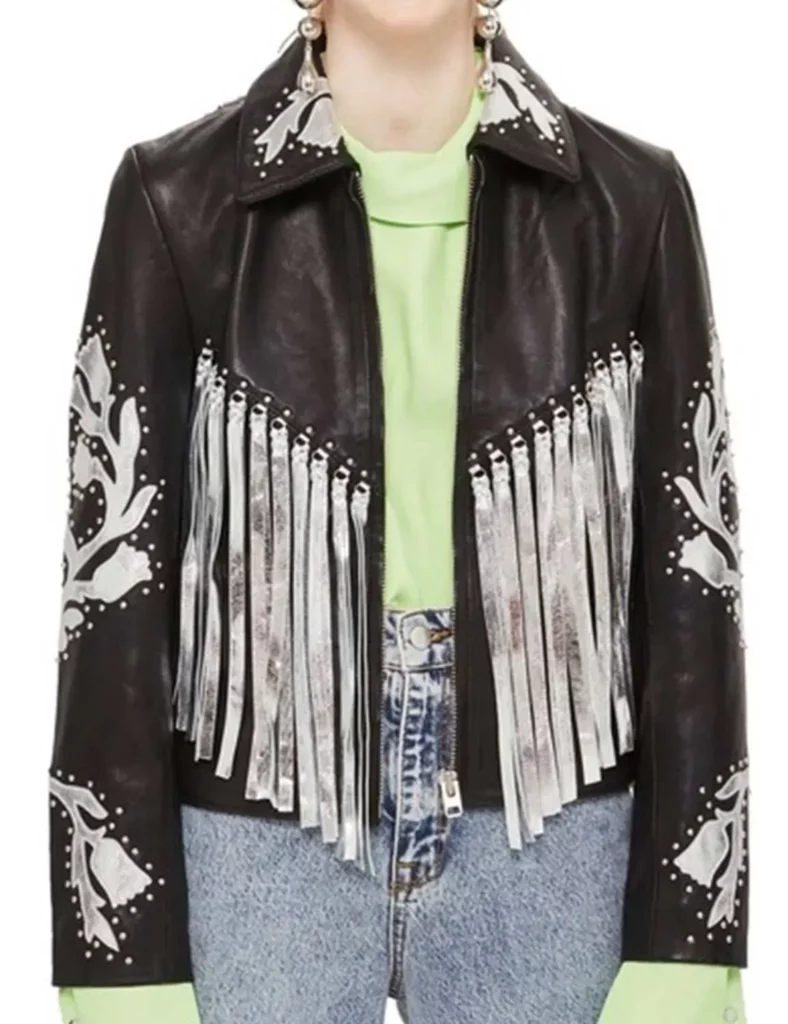 Birds of Prey Harley Quinn Fringe Jacket