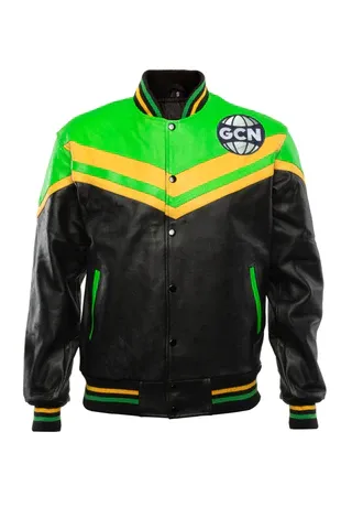 Black and Green Letterman Jacket