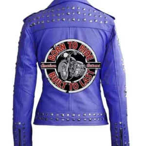 Born To Ride Built To Last Studded Jacket