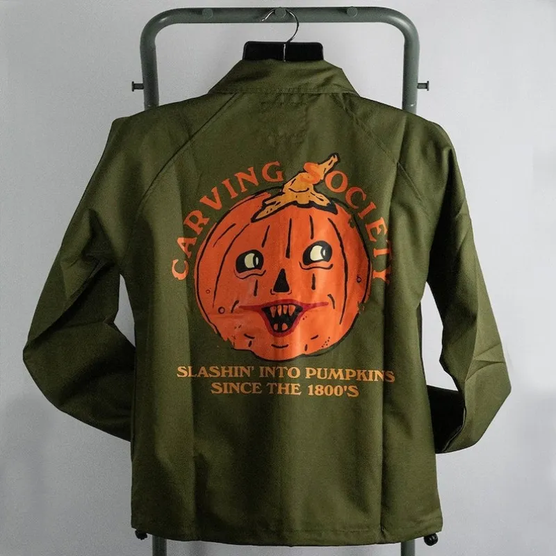 Carving Society retro Halloween canvas jacket