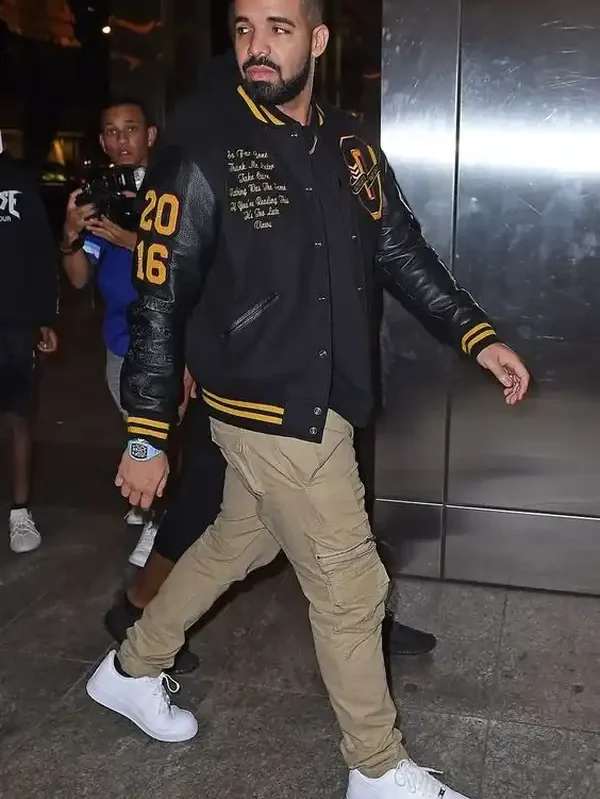 Drake Black Bomber Jacket