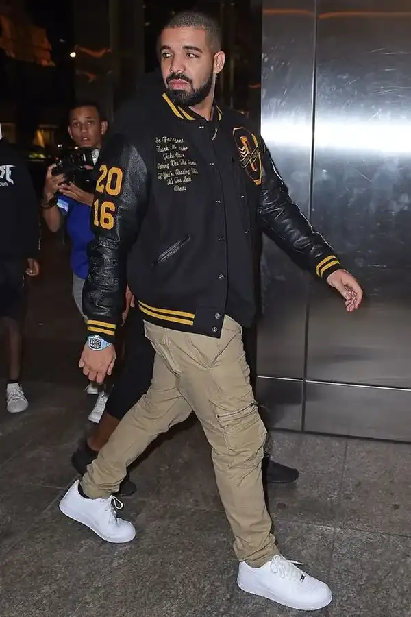 Drake Black Bomber Jacket