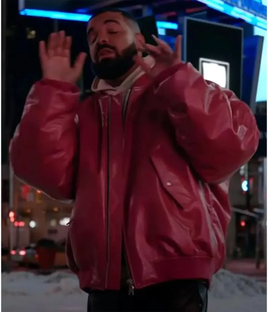 Drake Pink Leather Jacket