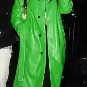 Dua Lipa Green Trench Coat