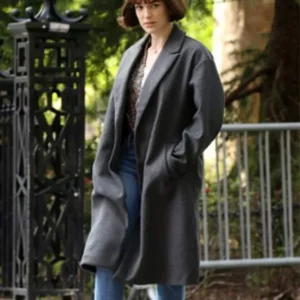 Elizabeth Henstridge Suspicion Grey Trench Coat