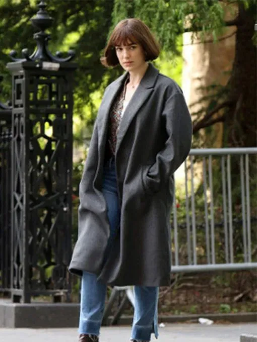 Elizabeth Henstridge Suspicion Grey Trench Coat