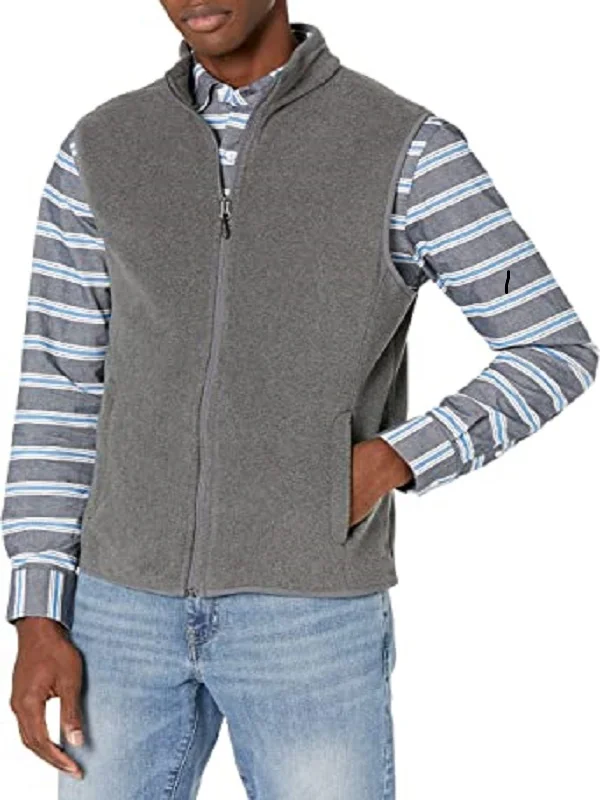 Essentials Men's Full-Zip Polar Fleece Vest