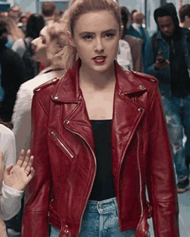 Freaky Millie Red Leather Jacket