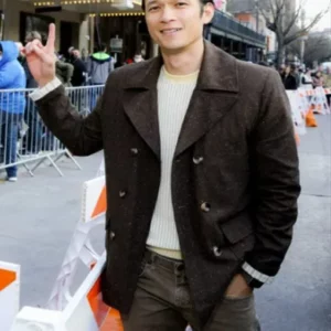 Harry Shum Jr. Everything Everywhere All at Once Brown Coat