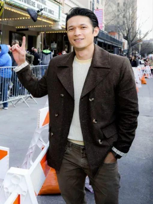 Harry Shum Jr. Everything Everywhere All at Once Brown Coat